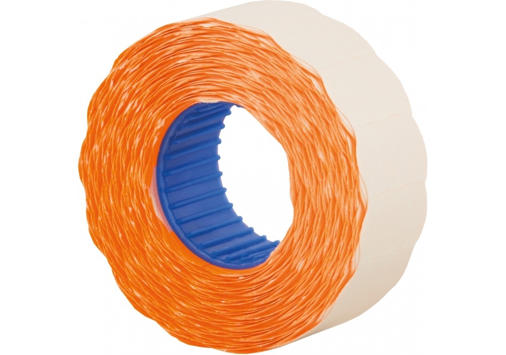 Shaped price tag "Economix" /E21303-06/ for gun E40707, 22x12 mm, 1000 pcs/roll, orange (10/300)