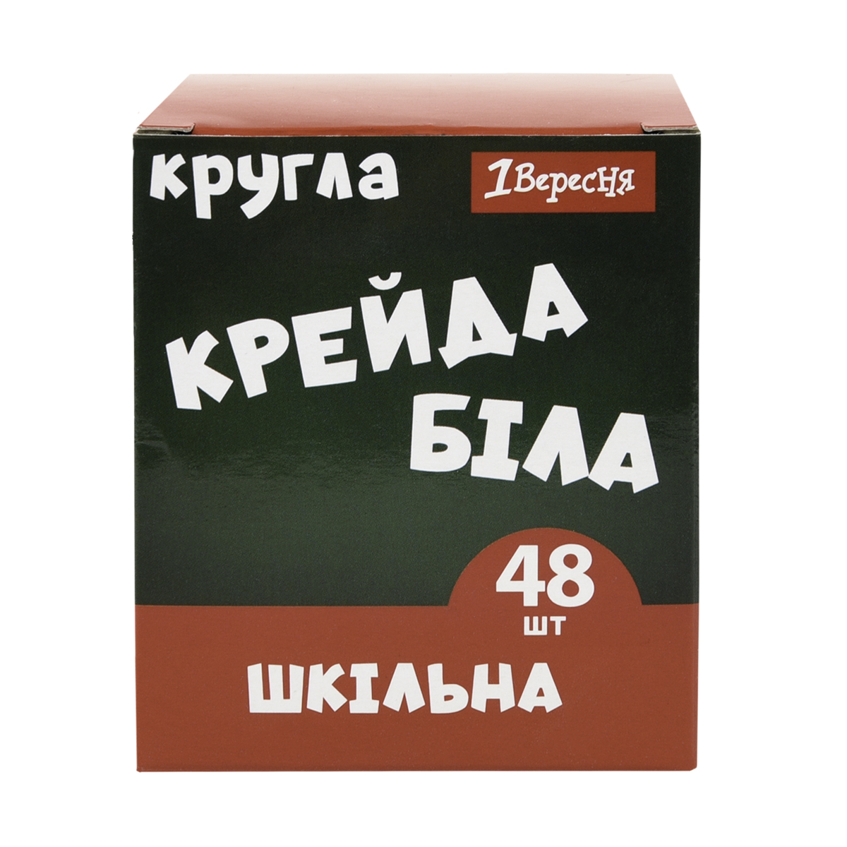 Крейда біла 48 шт. кругла "1В" /400571/(1/48)