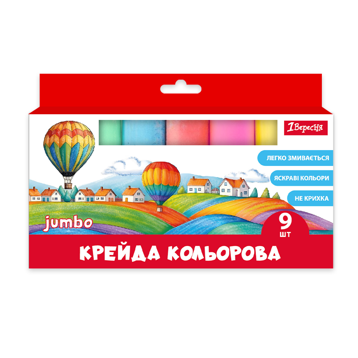 Colored chalk 9 pcs. "1B" /400560/ JUMBO (1/6/48)