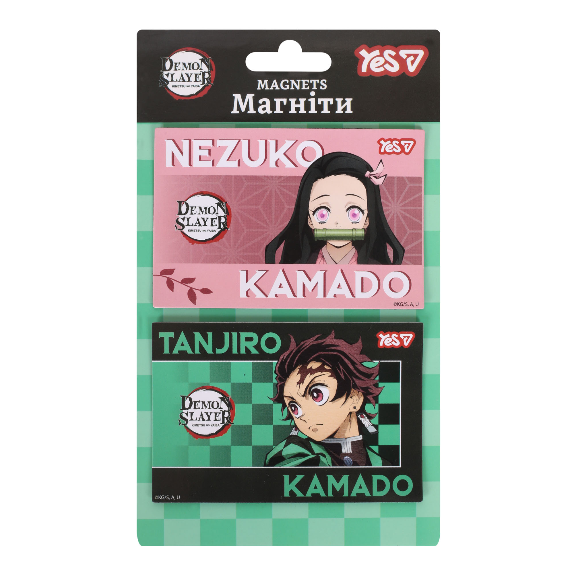 Магніти "YES" /708559/  "Demon Slayer.Nezuko", 6х9 см, 2 шт  (1/10/500)