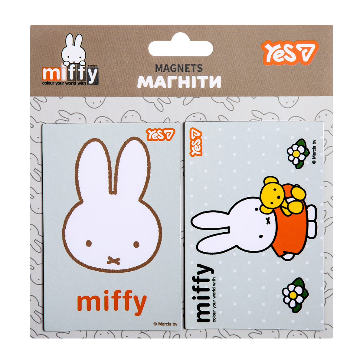 Магніти "YES" /708567/  "Miffy", 6х9 см, 2 шт (1/10/500)