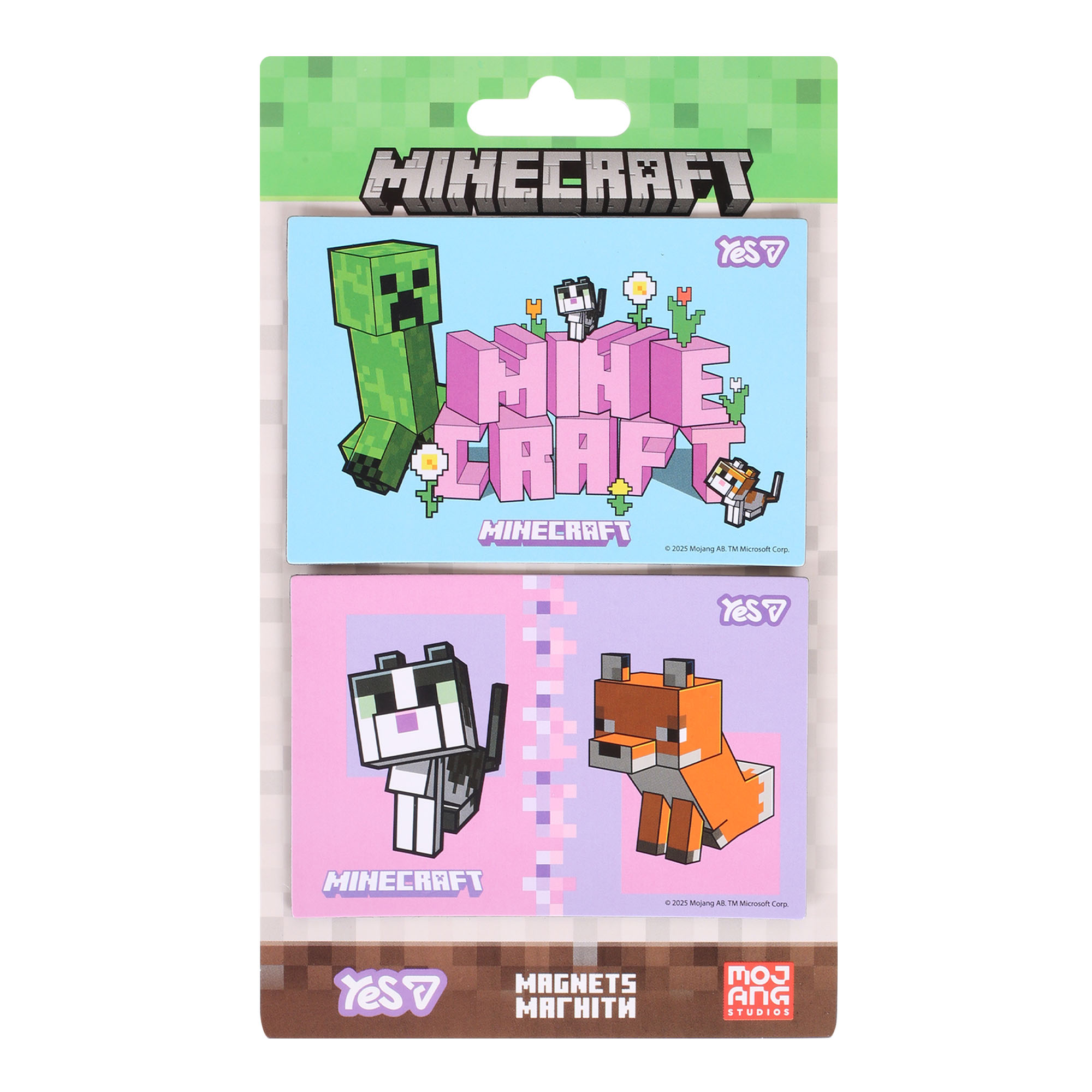Магніти "YES" /708555/  "Minecraft.Spring", 6х9 см, 2 шт  (1/10/500)