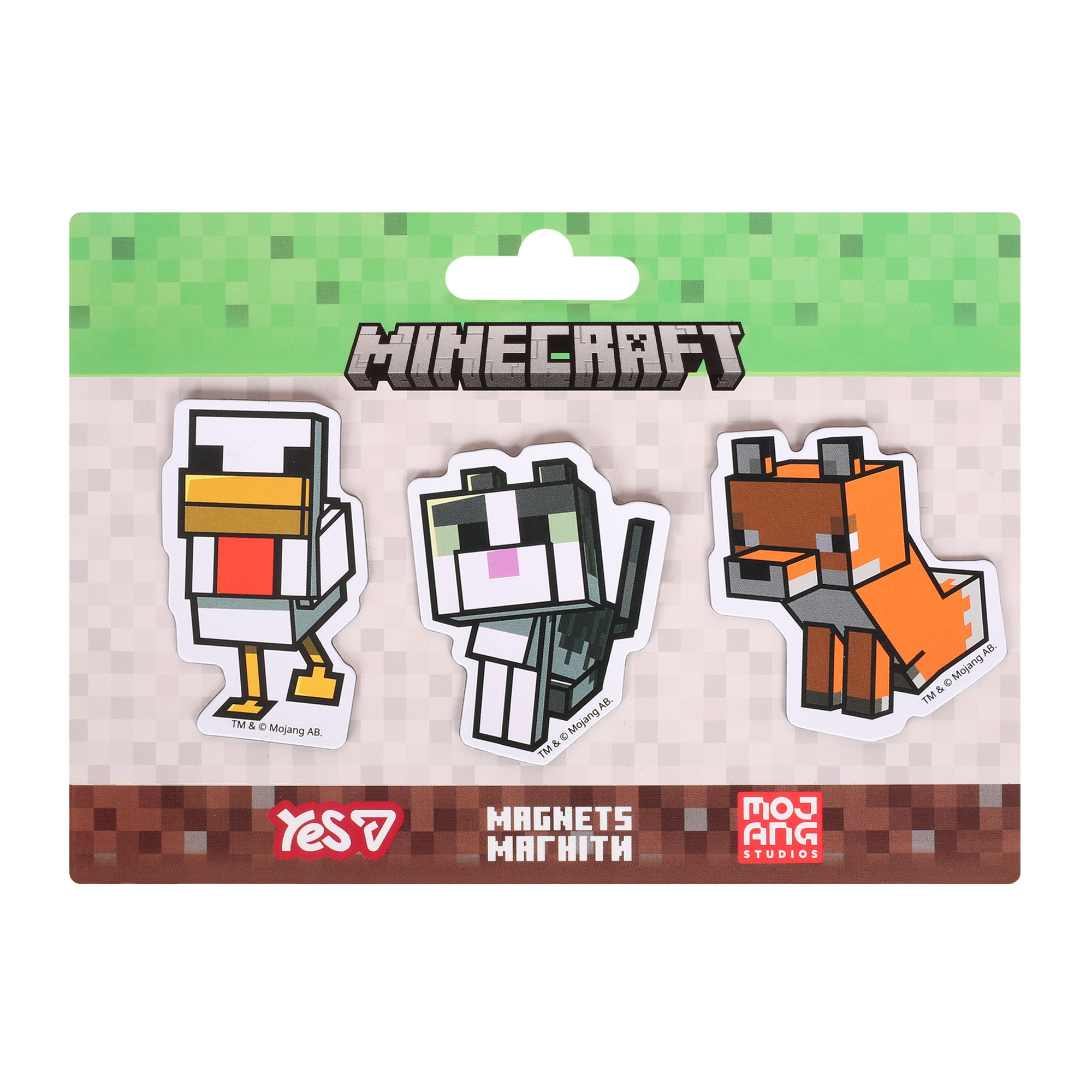 Магніти фігурні "YES" /708546/   "Minecraft.Spring", 3 шт 2 (1/10/500)