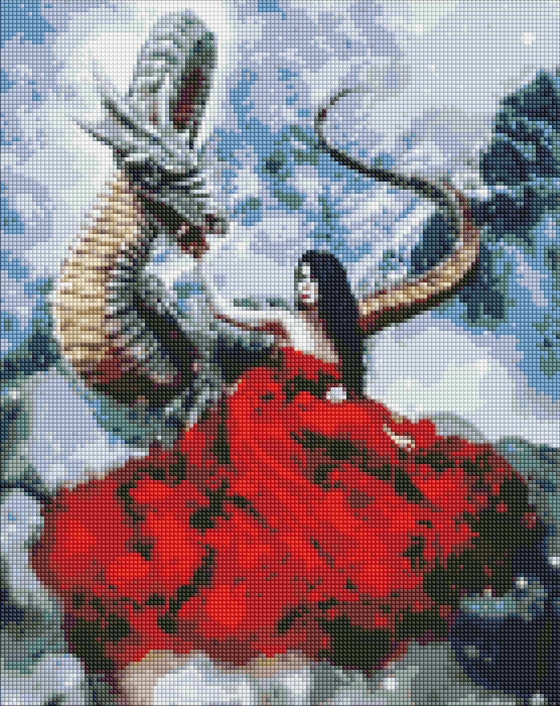 Алмазна мозаїка "Ідейка" /AMO7252/ "Містична зустріч" 40*50см
