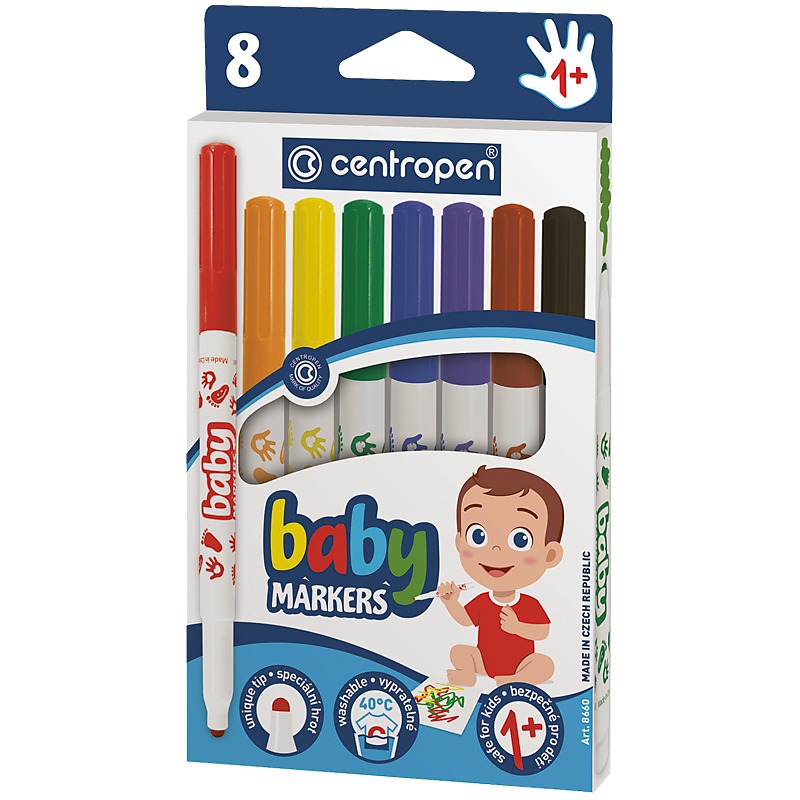 Felt-tip pens "Centropen" 8 pcs. /8660/08/ Baby (1/10)
