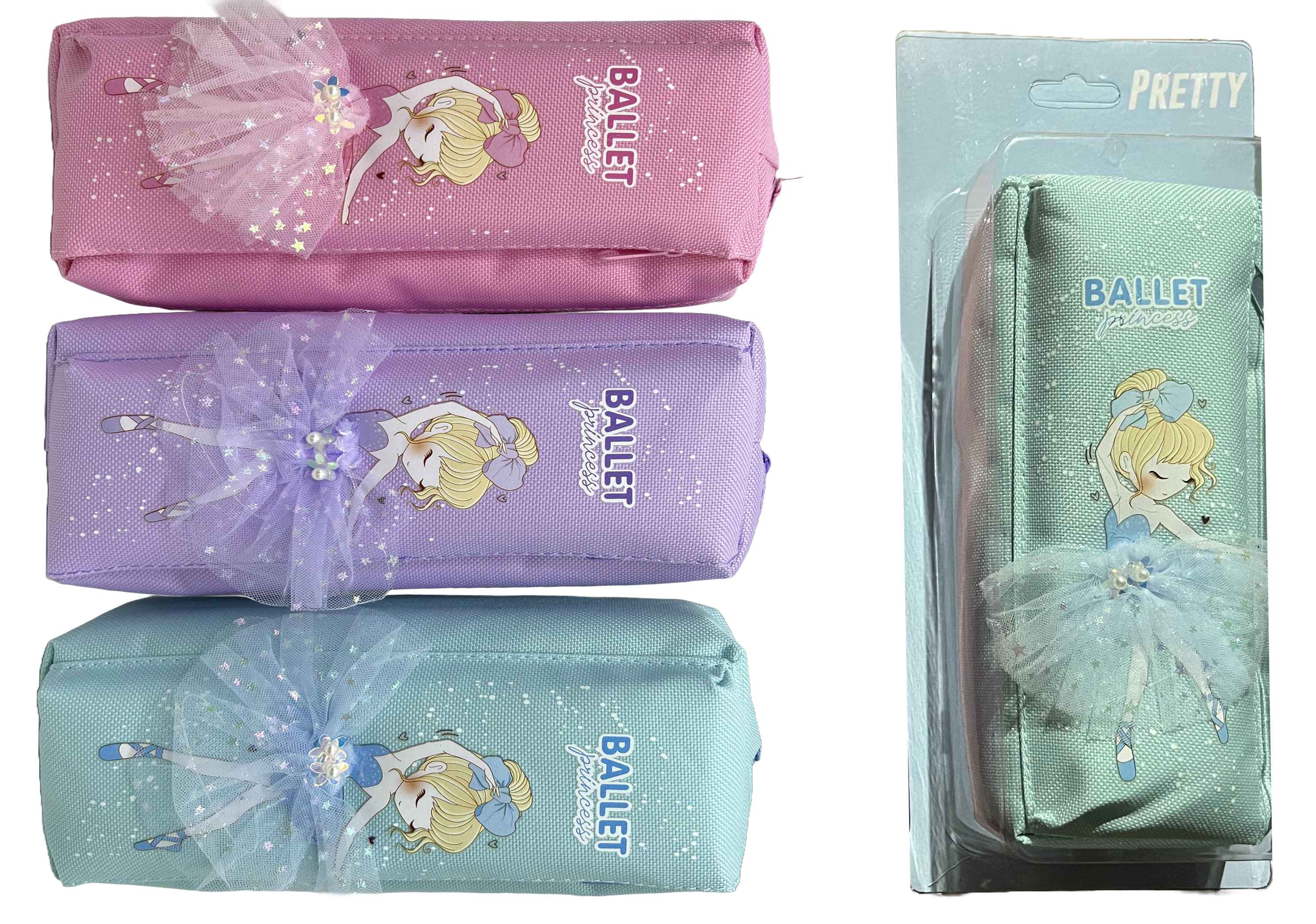 Cosmetic case /959/ 2 snakes "Ballerina" PVC pack
