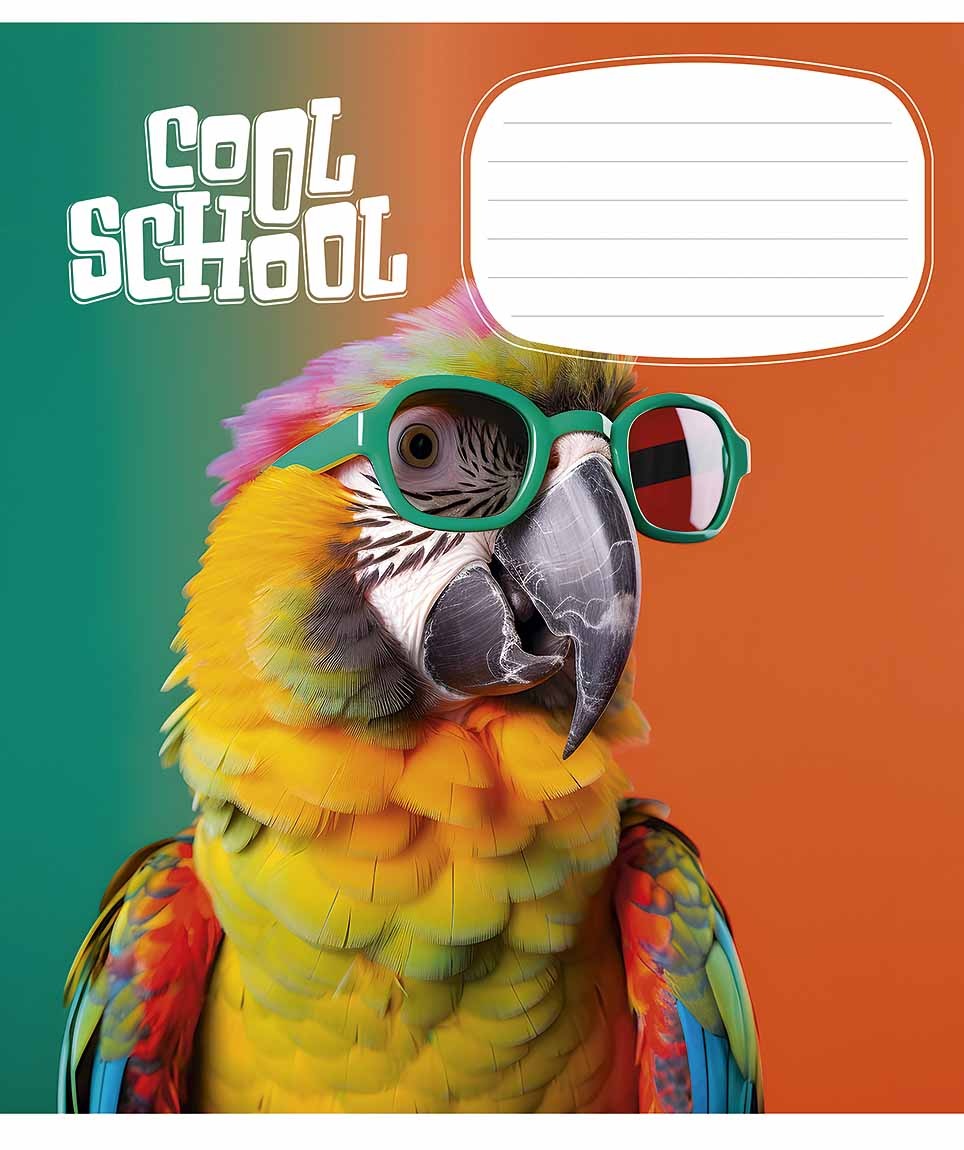 Student's notebook "Star" 24 sheets == /3307L/ "Cool School" VD varnish (night) (25/200)