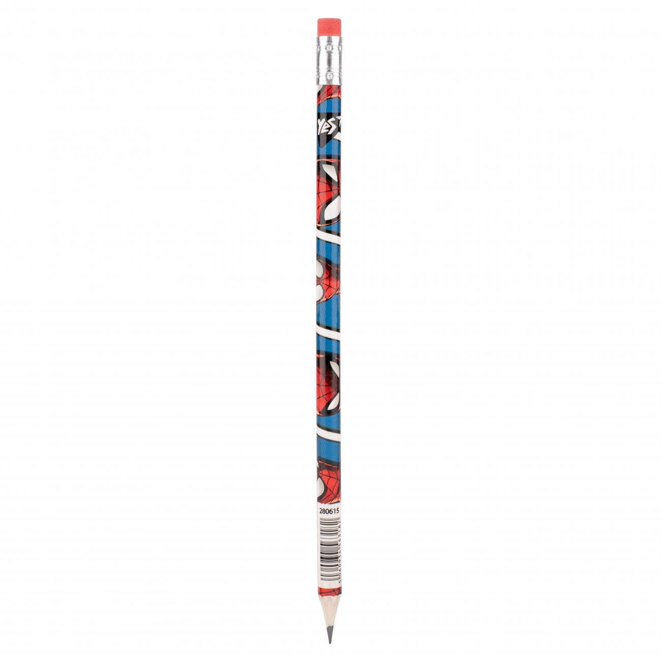 Pencil pr. "YES" /280615/ circle. with flippers  in the square tubes, 36pcs/pack Marvel.Spiderman (36/360)