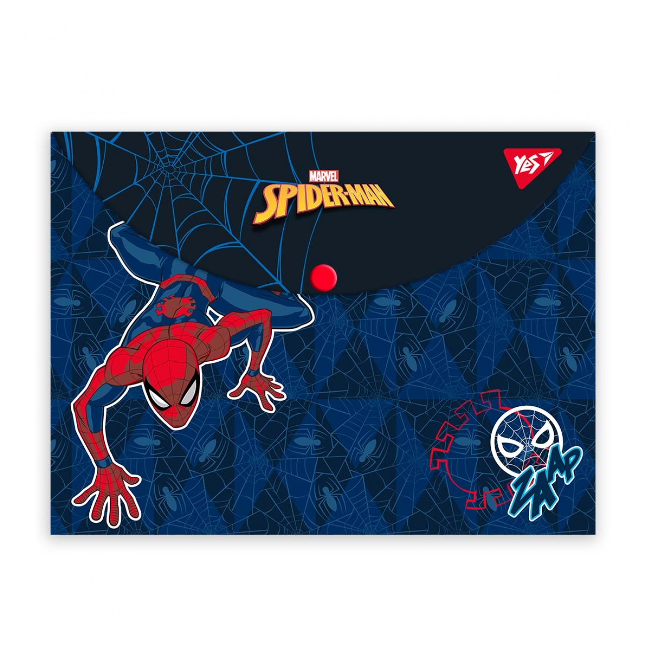Папка-конверт на кнопці А4 "YES" /492024/ Marvel.Spiderman (1/12/60)