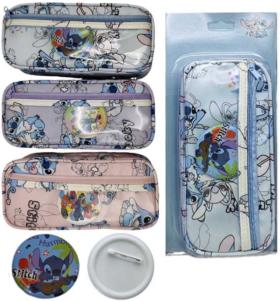 Cosmetic case /777/ 2 snakes with the icon "Stitch" (1/12)