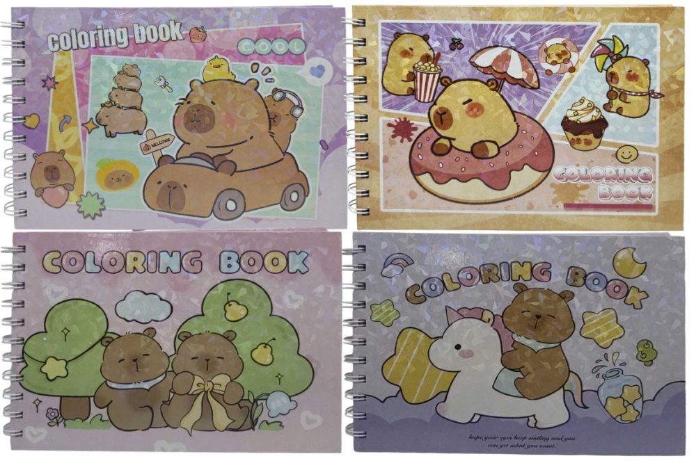 Розмальовка 21*15см/48арк. /8802/ "Капібара" 160г/м2 (1/48)