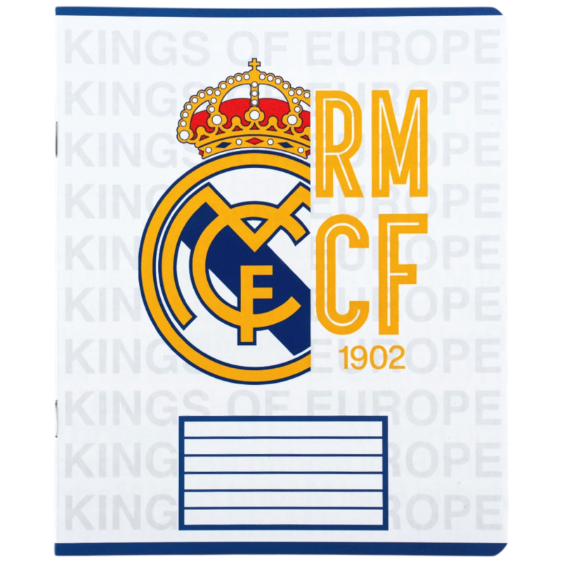Student's notebook "Kite" 12 sheets # /RL26-232/ soft touch + UV varnish, FC Real Madrid (25/600)