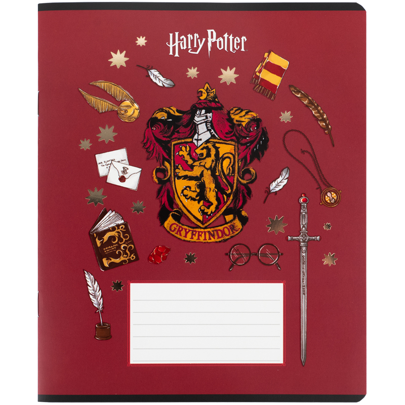 Student's notebook "Kite" 12 sheets # /HP26-232/ foil + UV varnish, Harry Potter (25/600)