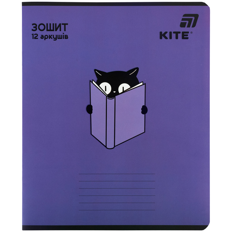 Student's notebook "Kite" 12 sheets == /K26-234/ soft touch + UV varnish volumetric, KITE (25/600)