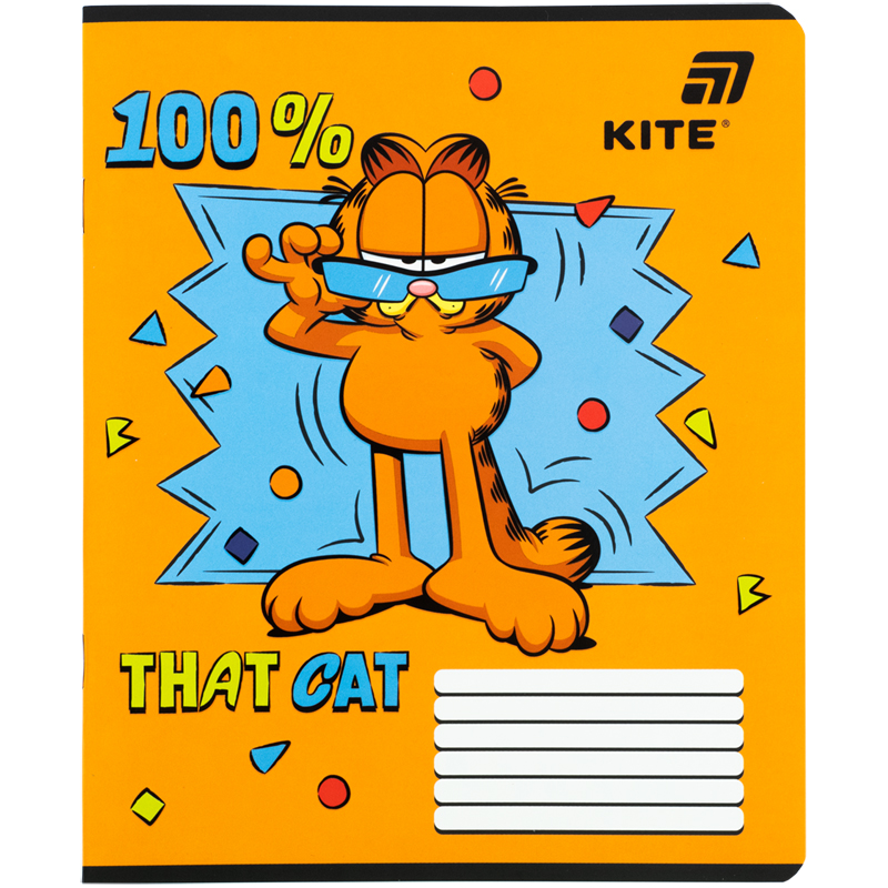 Student's notebook "Kite" 12 sheets == /GF26-234/ soft touch + UV varnish, Garfield Retro/Classic (25/600)