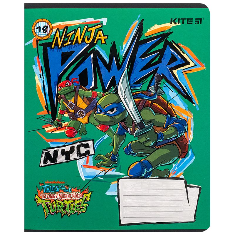 Student's notebook "Kite" 18 sheets # /NT24-236/ soft touch + UV varnish, TMNT Tales of the TMNT (2024 Series) (20/400)