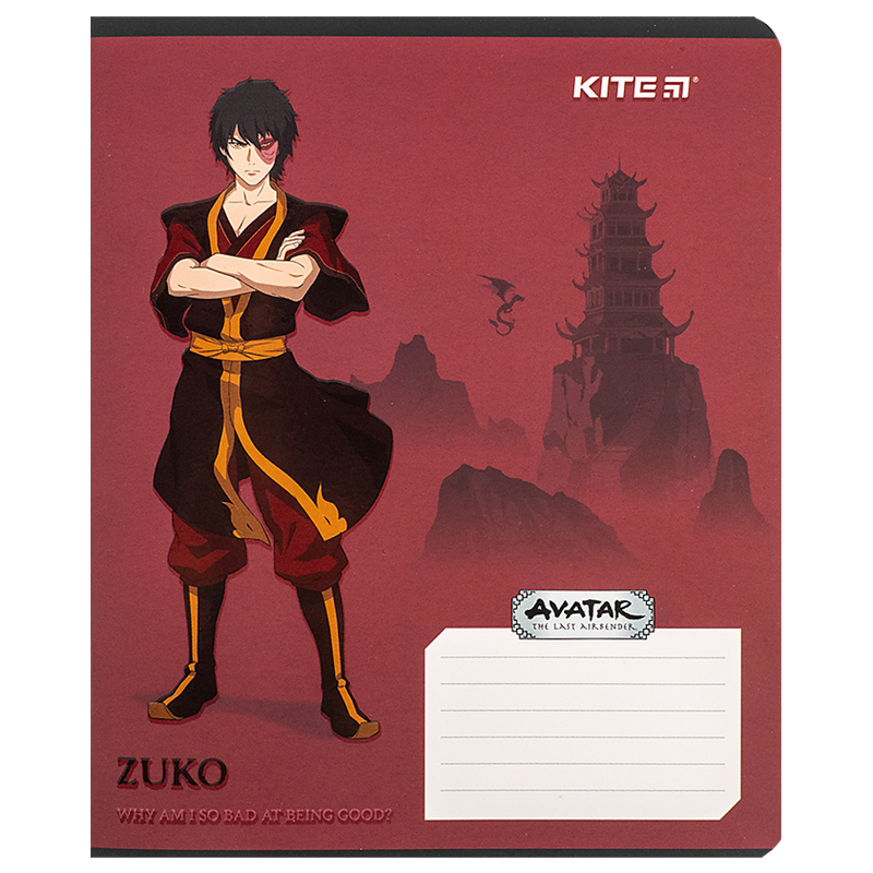 Student's notebook "Kite" 18 sheets == /AV24-237/ soft-touch + UV varnish, Avatar: The Last Airbender (Nickelodeon) (20/400)