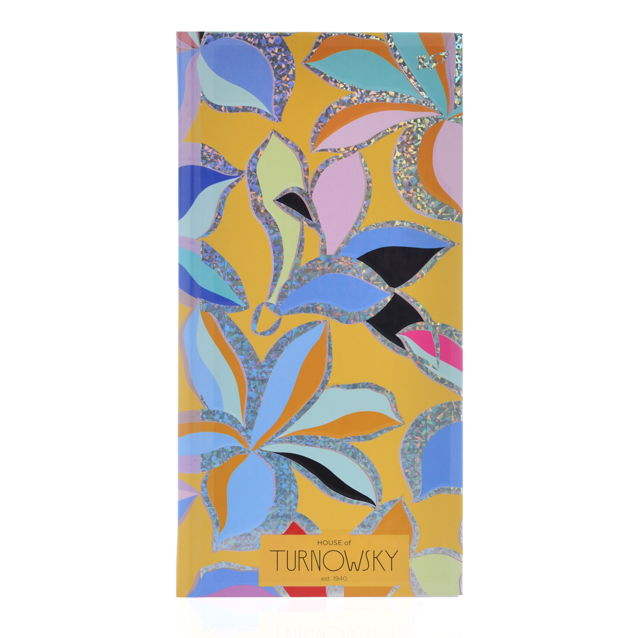 Блокнот 100*200/96 # "YES" /151437/ 7БЦ  "Turnowsky. Pattern flower" фольг.гологр.сріб+УФвиб.(1/20)