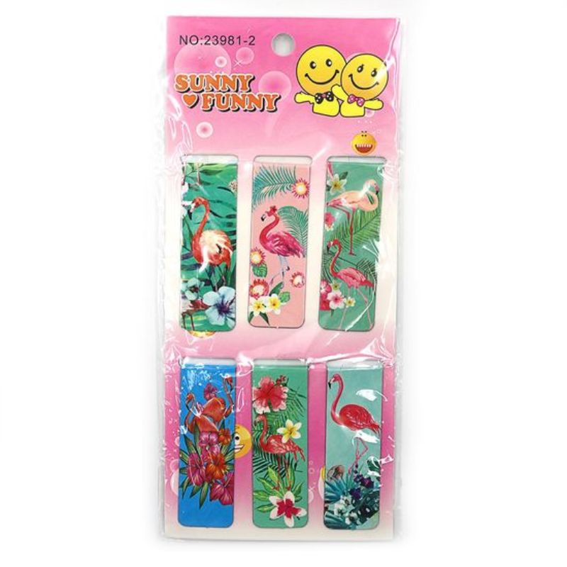 Bookmark-magnet "JO" /23981-5/ "Flamingo" mix4 (1/12)