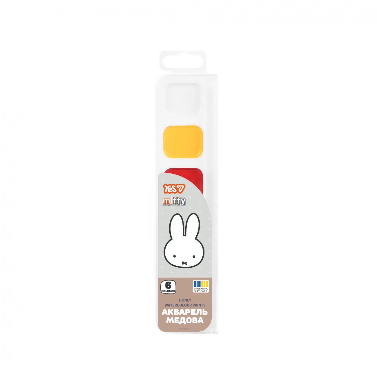 Watercolor "YES" 6 col. /110317/ Miffy honey b/p (1/48)