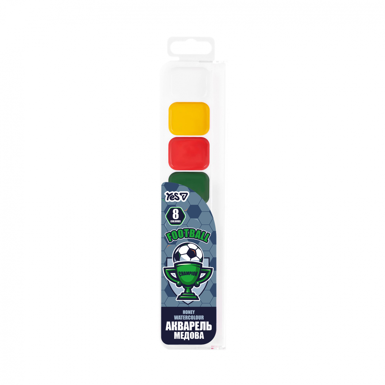 Watercolor "YES" 8 col. /110306/ Football honey b/p (1/48)