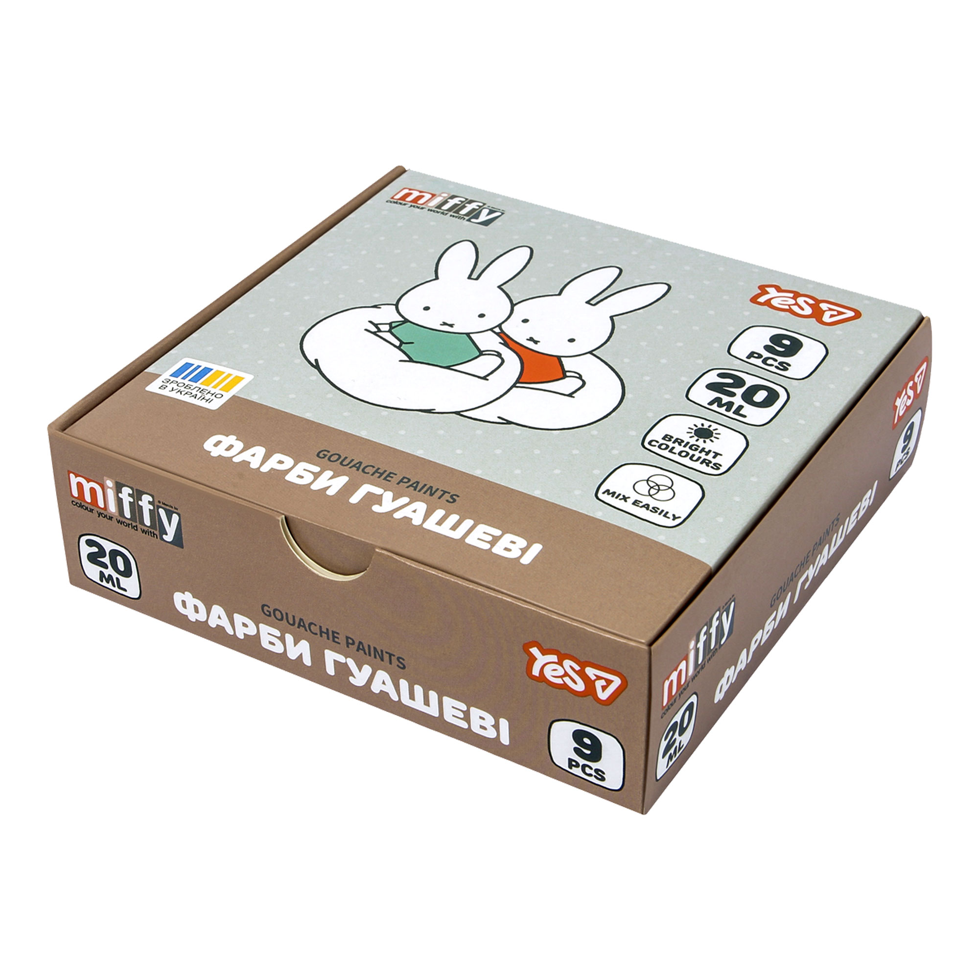 Gouache "YES" 9 col. 20 ml /230445/ Miffy (1/18)
