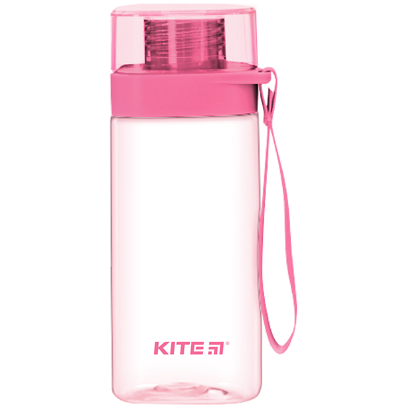 Water bottle "Kite" /K24-1209-3/ pink, square 550 ml (1/48)
