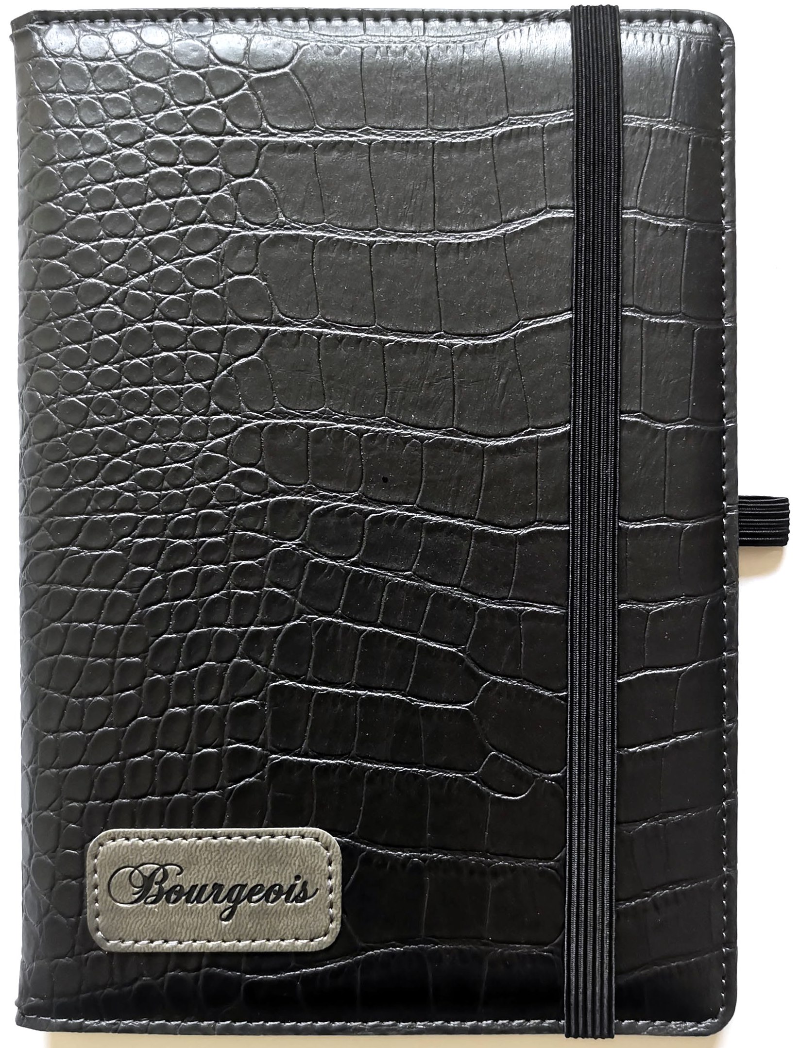 Блокнот на гумці "Bourgeois" А5/120 шкірзам Тв.обкл. /N9701/ вн.бл.70г, # (1/30)