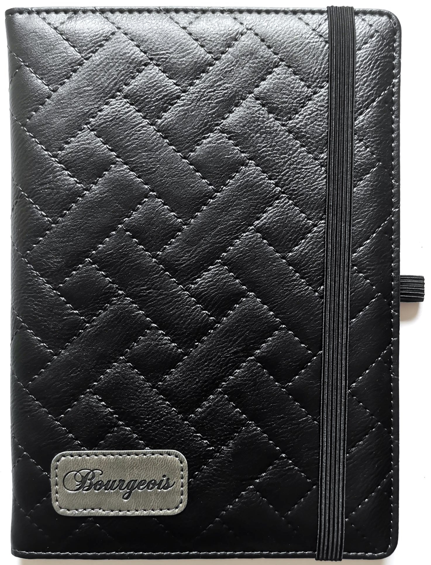 Блокнот на гумці "Bourgeois" А5/120 шкірзам Тв.обкл. /N9704/ вн.бл.70г, # (1/30)