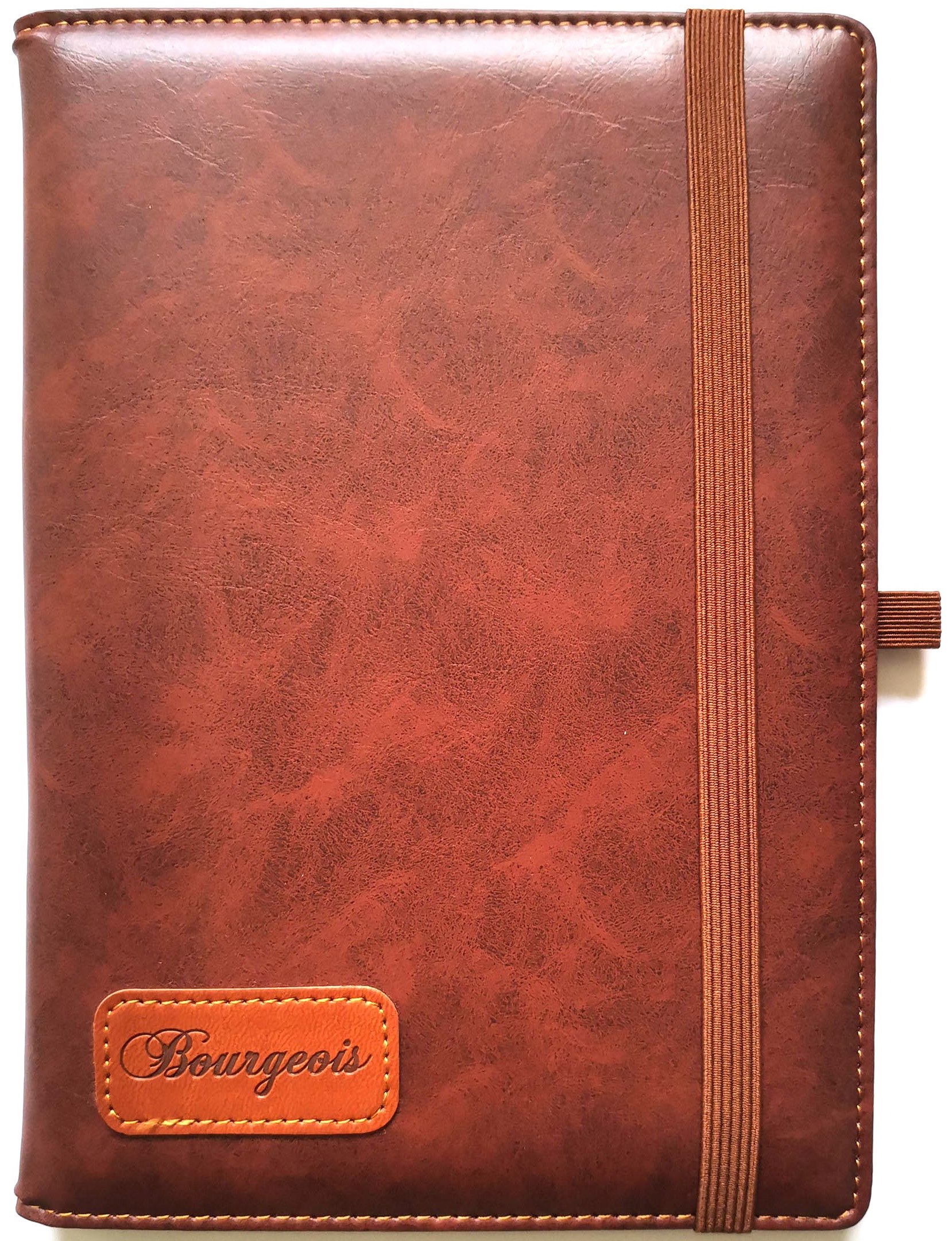 Блокнот на гумці "Bourgeois" А5/120 шкірзам Тв.обкл. /N9706/ вн.бл.70г, # (1/30)