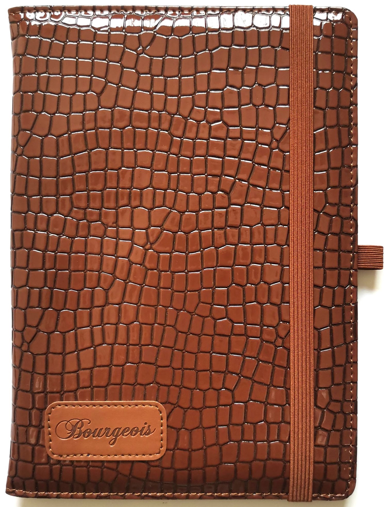 Блокнот на гумці "Bourgeois" А5/120 шкірзам Тв.обкл. /N9716/ вн.бл.70г, # (1/30)