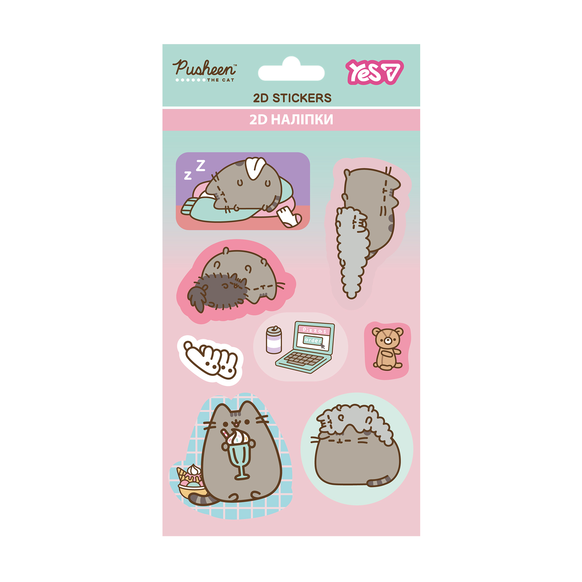Наліпки 2D "YES" /708841/ "Pusheen" (1/500)