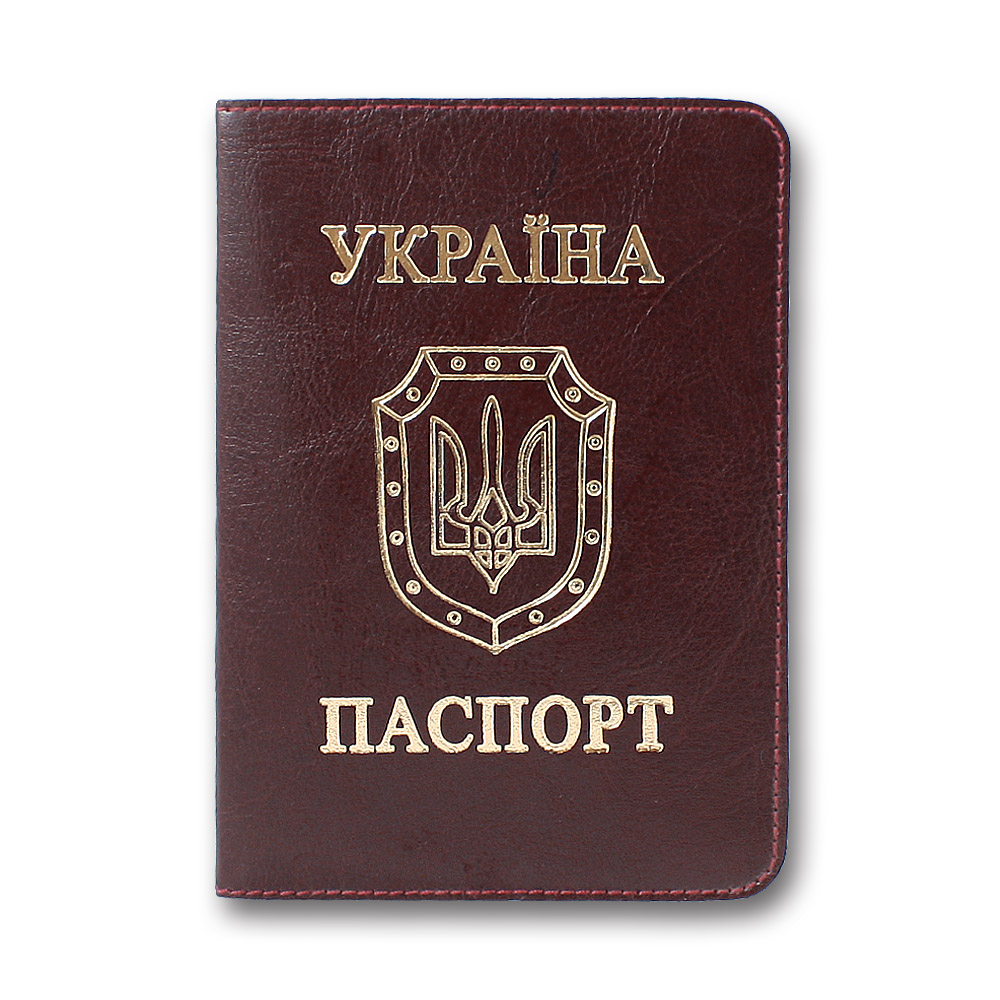 Обкладинка Паспорт "Бріск" /ОВ-8/   Sarif бордо 100*135  (1/5)
