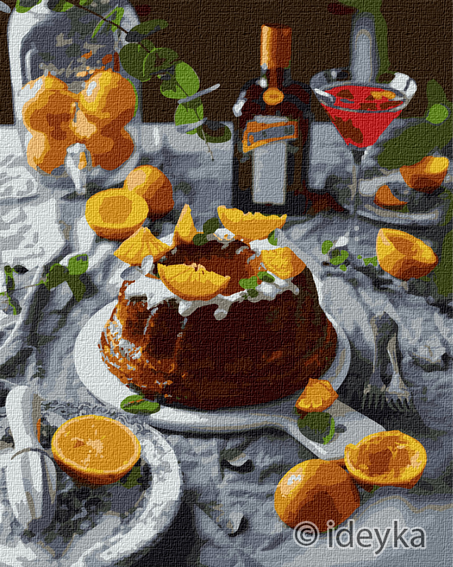Painting by numbers "Ideyka" /KHO5616/ "Orange delight" 40*50cm