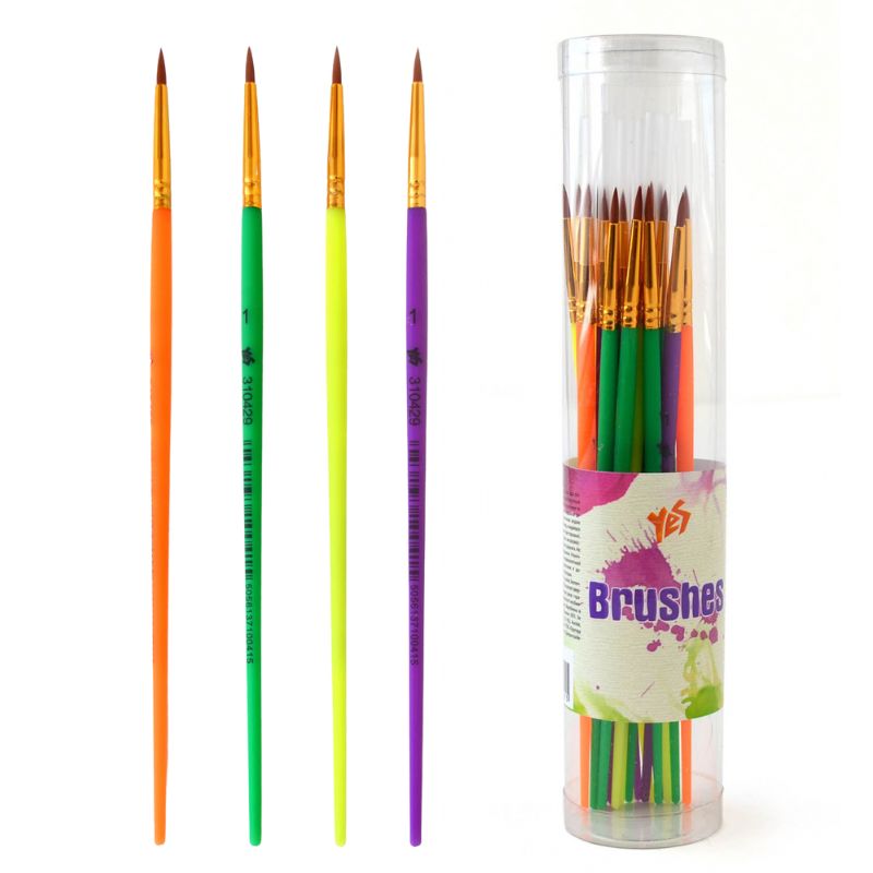 Round eco-pony brush "Yes" /310429/ №1 (30/360)