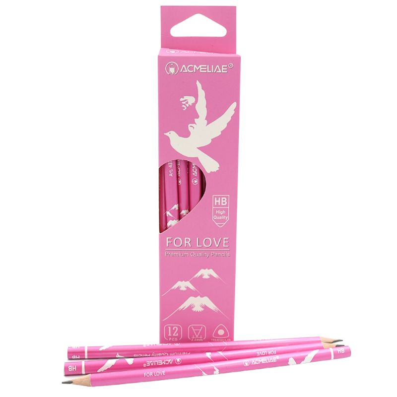 Pencil b/h "Acmeliae" /43798/ three-sided HB For Love (12/144)