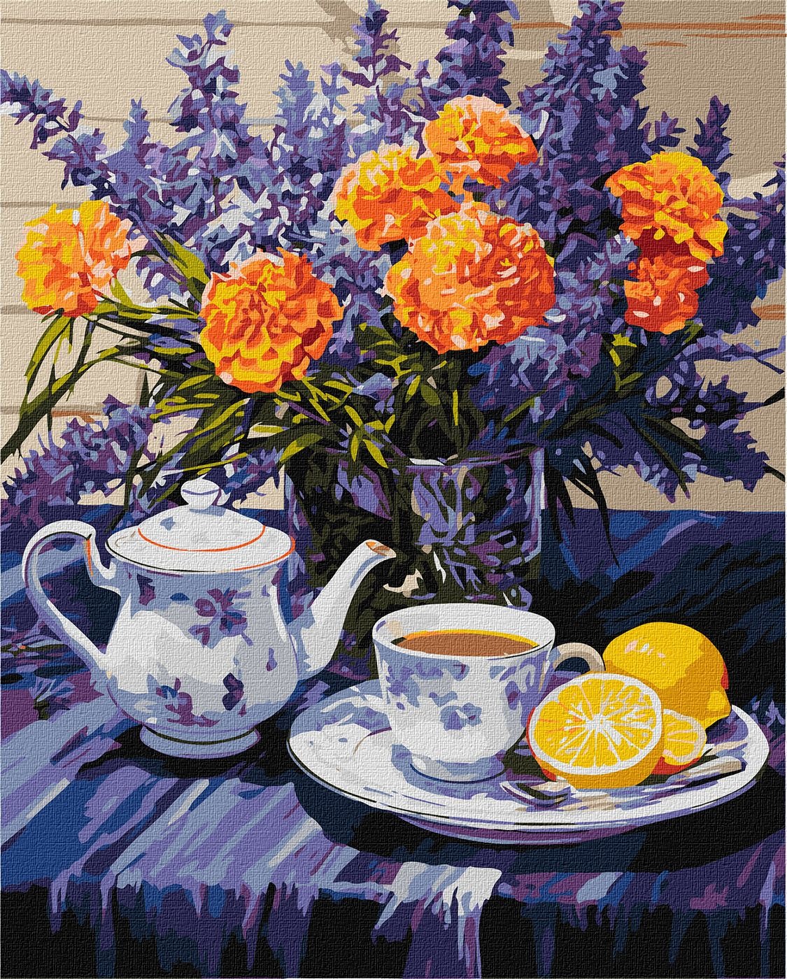 Paint by number "Ideyka" /KHO3265/ "Lavender Harmony" 40*50cm