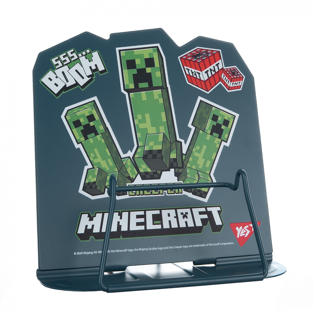Підставка для книжок металева "Yes" /470525/  фігурна "Minecraft.Creeper" (1/40/80)