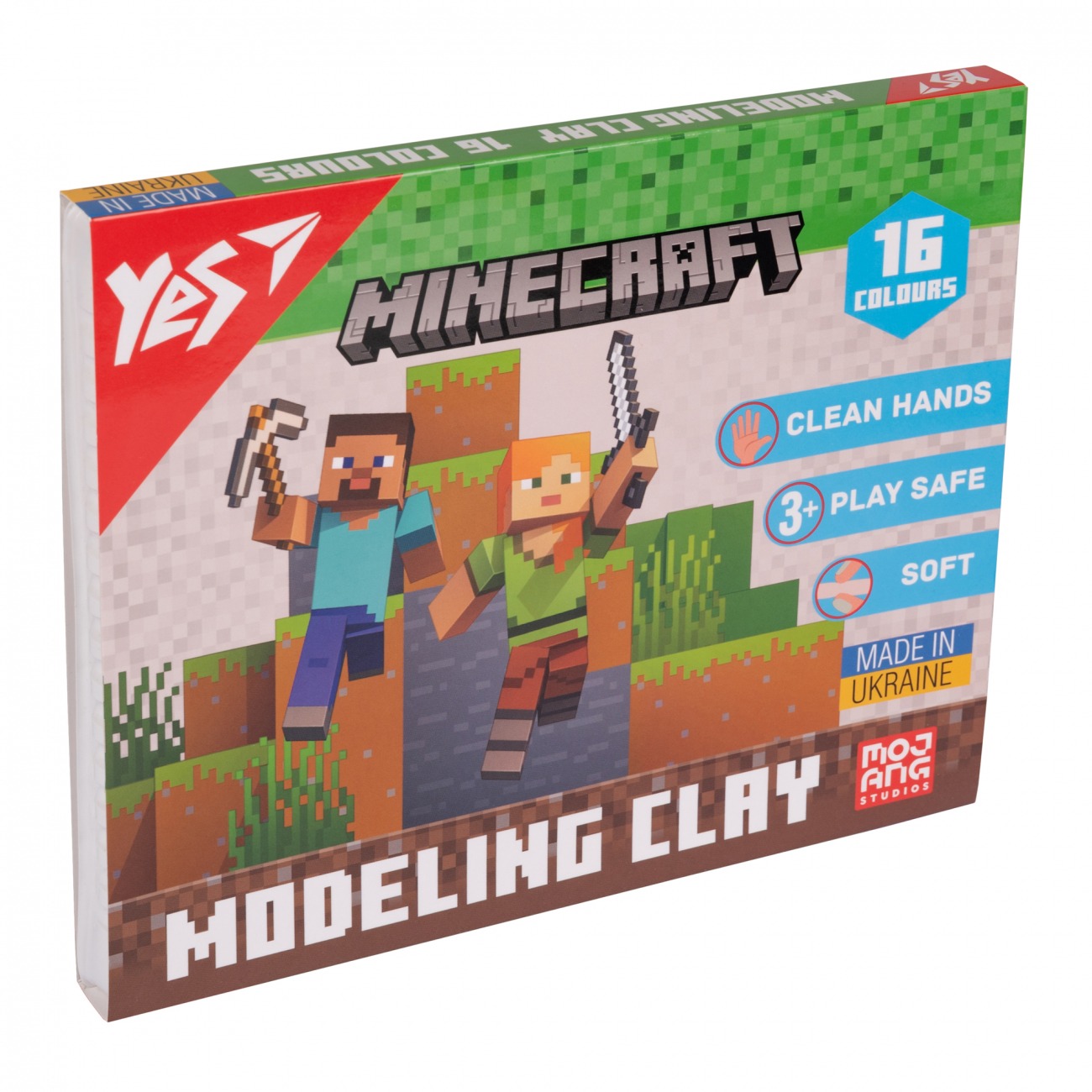 Пластилін 16 кол. 320г "Yes" /540674/ "Minecraft" (1/14)