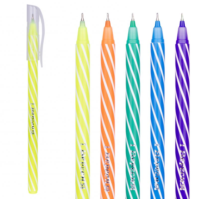 Oil pen "1B" /411055/ "Spin 6" blue, screw stripes (30/600)