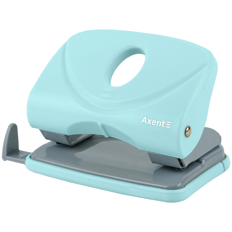 Hole punch 20 sheets. "Axent" /3820-09-A/ Welle-2 with plastic top, Pastelini, unwashed (1/12/96)