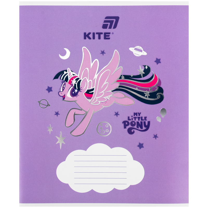 Student's notebook "Kite" 12 sheets// /LP26-235/ foil + UV varnish, My Little Pony (25/600)
