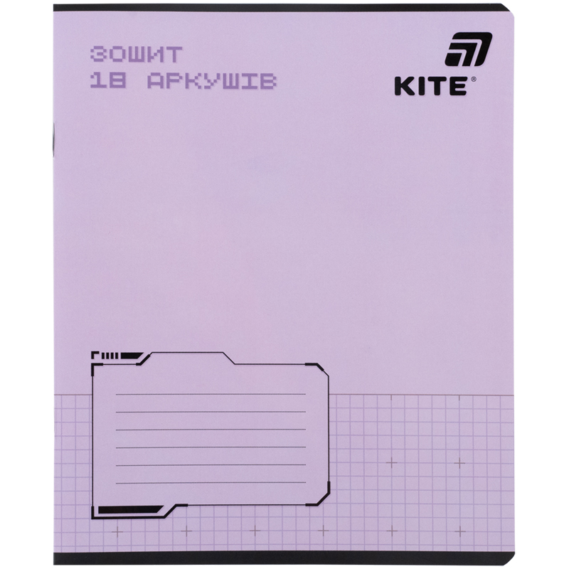 Student's notebook "Kite" 18 sheets # /K26-236-1/ soft touch + UV varnish, KITE (20/400)