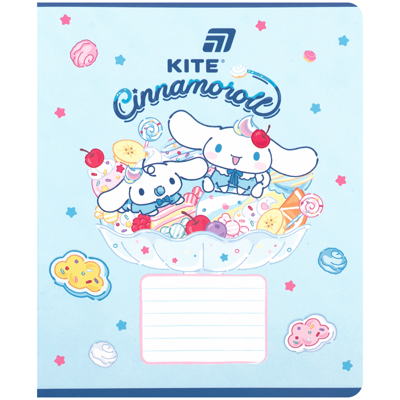 Student's notebook "Kite" 18 sheets # /CR26-236/ soft touch + UV varnish, Cinnamoroll (20/400)