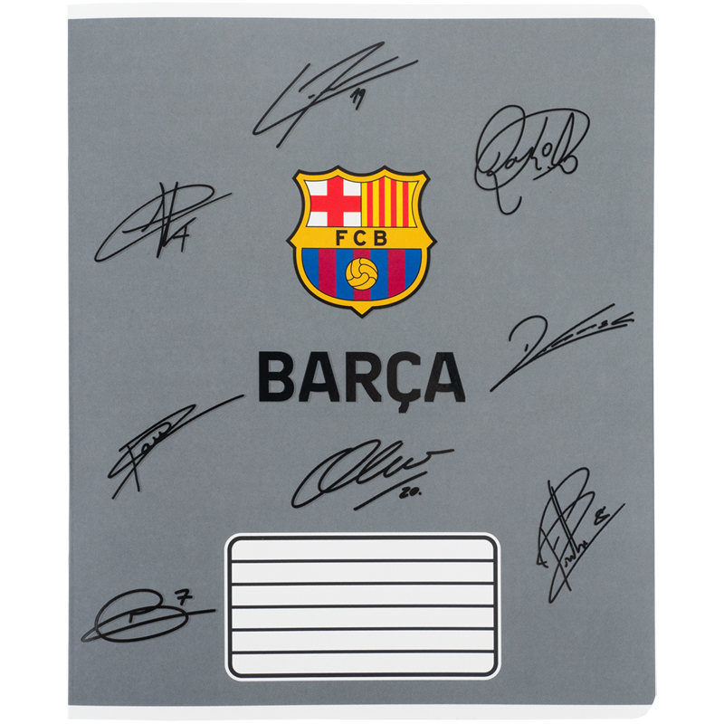 Student's notebook "Kite" 18 sheets # /BC26-236/ soft touch + UV varnish, FC Barcelona (20/400)