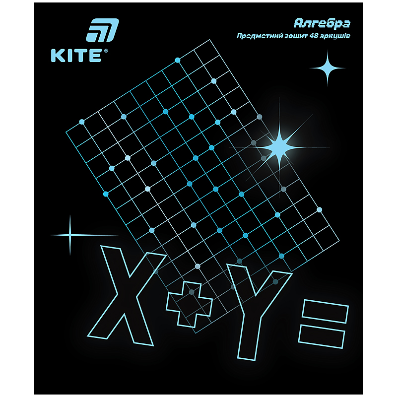 Зошит уч. "Kite" 48арк.# /K26-240-3/ ПРЕДМЕТКА софт тач+УФ, Lumen, алгебра (10/200)