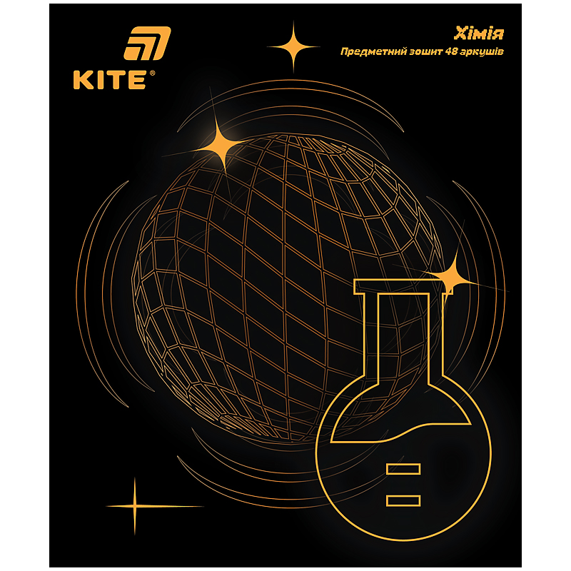 Зошит уч. "Kite" 48арк.# /K26-240-6/ ПРЕДМЕТКА софт тач+УФ, Lumen, хімія (10/200)