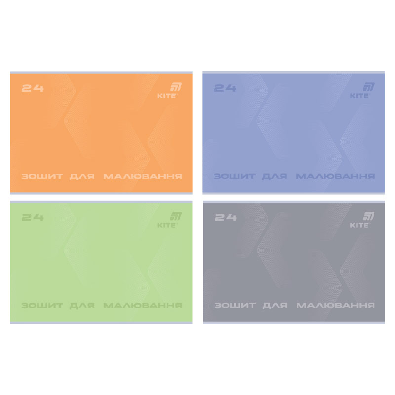 Notebook for drawing A4/24 sheets. "Kite" /K26-242/ bracket, soft touch + UV varnish, KITE (12/96)