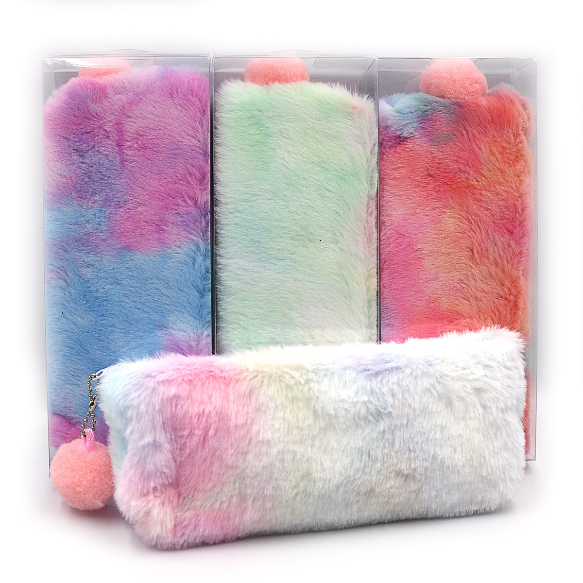 Fur case. "JO" /P2165 / "Pompon" 1 from.21*9.54.5cm, (1/12)