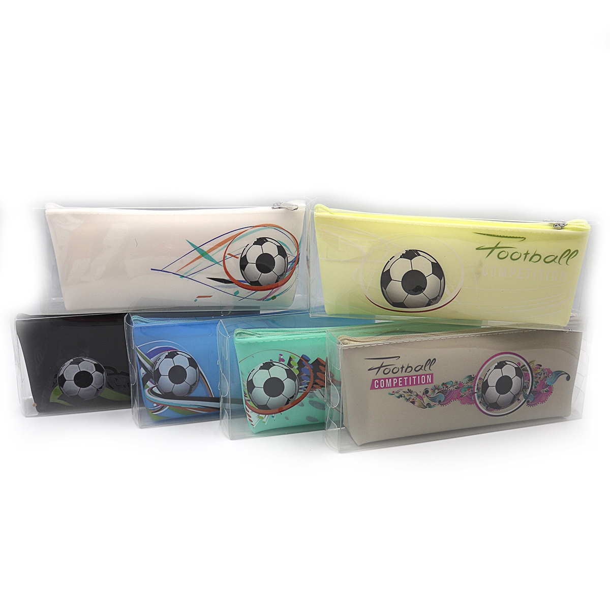 Silicone pencil case. "JO" /P805-8/ "Football" 1 from.20*8*3.5cm (1/12)